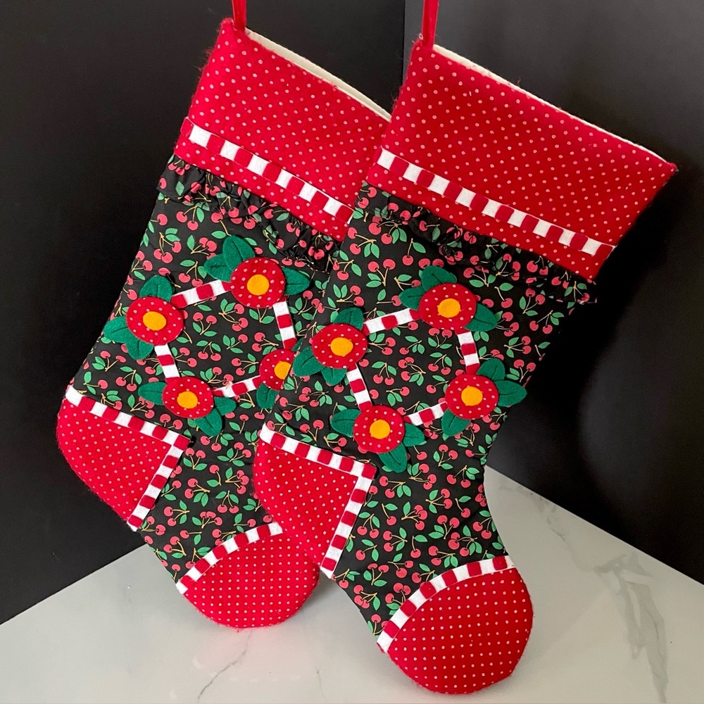 SET of 2 Holiday Stockings by Mary Engelbreit